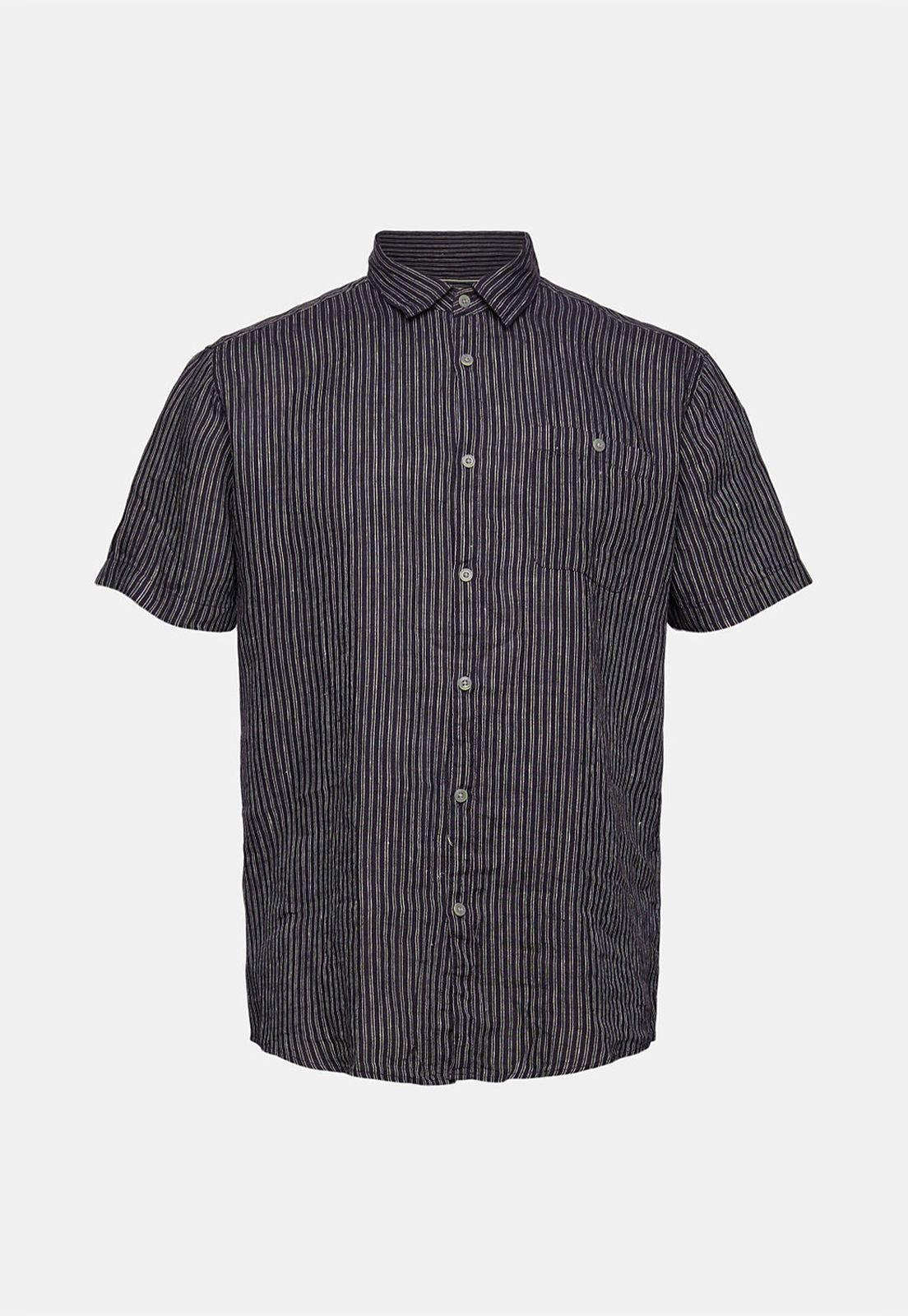 Camisa De Lino Manga Corta Esprit-3