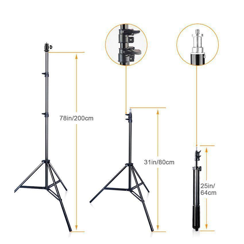 Aro de Luz LED 12" + Tripode 200cm + Soporte-3