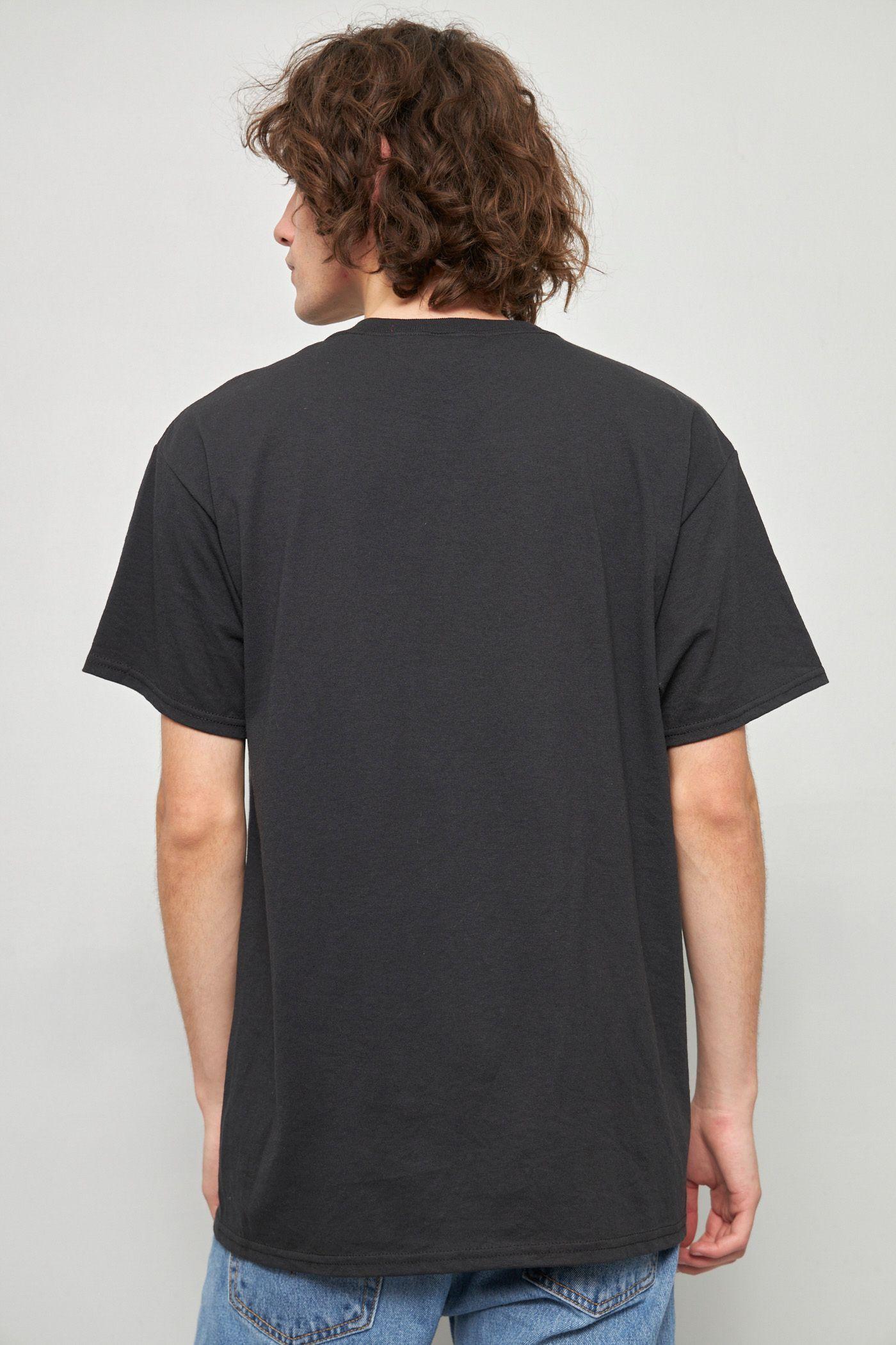 Polera casual reciclado negro jerzees talla L  -2