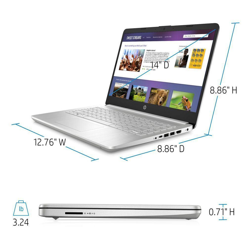 Notebook HP 14 Intel i3 4GB 256GB SSD 14” FHD-2