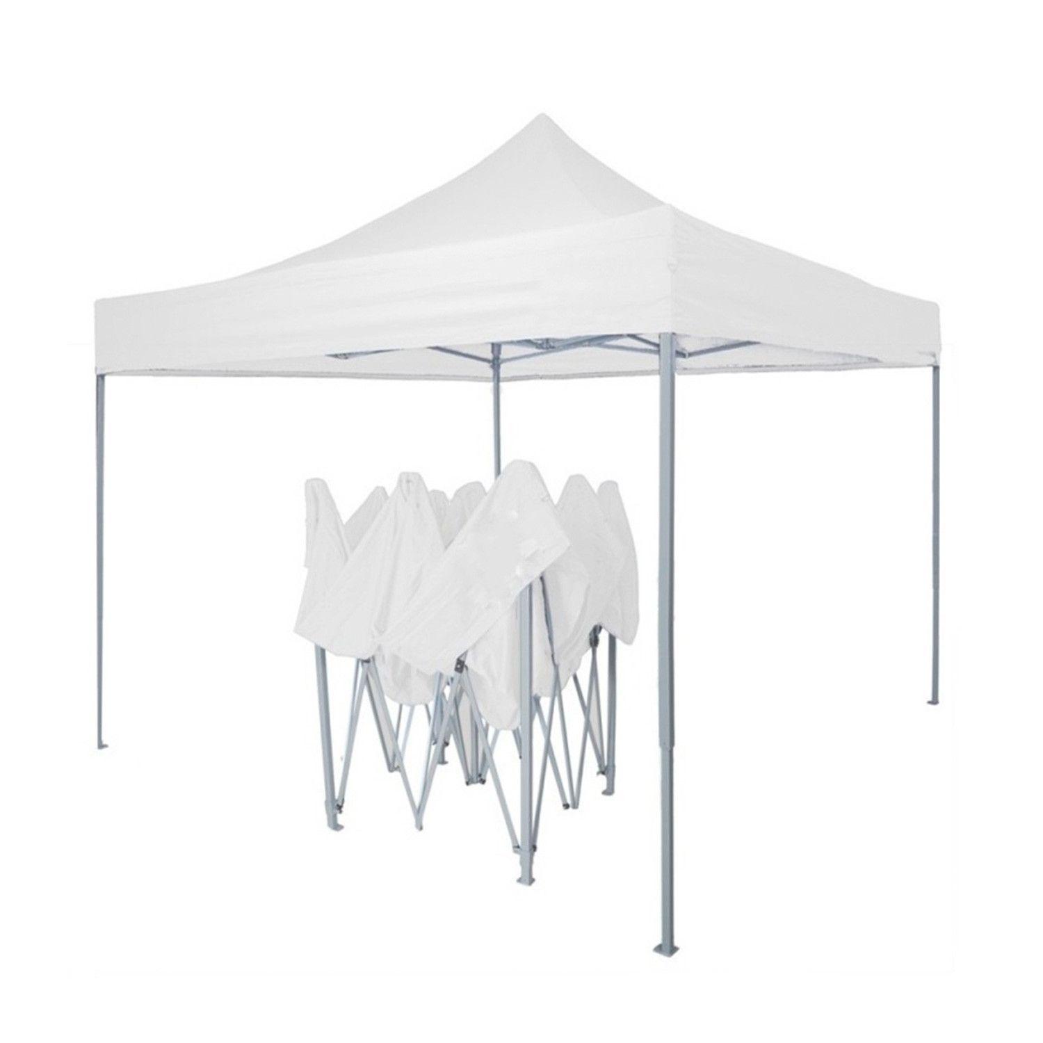 Toldo Plegable 3x3 mt Blanco Tipo Araña-1