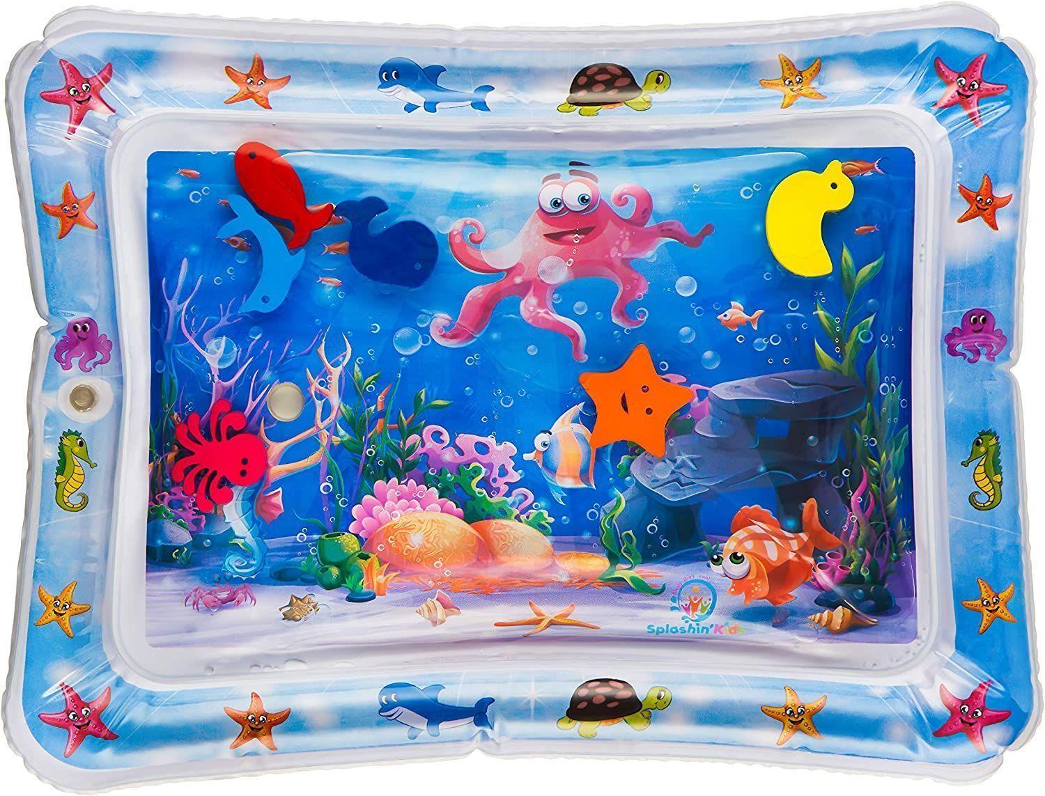 Alfombra De Agua Inflable Sensorial Para Bebe Estimulación-0