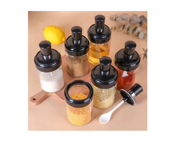 Set Especieros Condimento Giratorio 360 6 Piezas-2