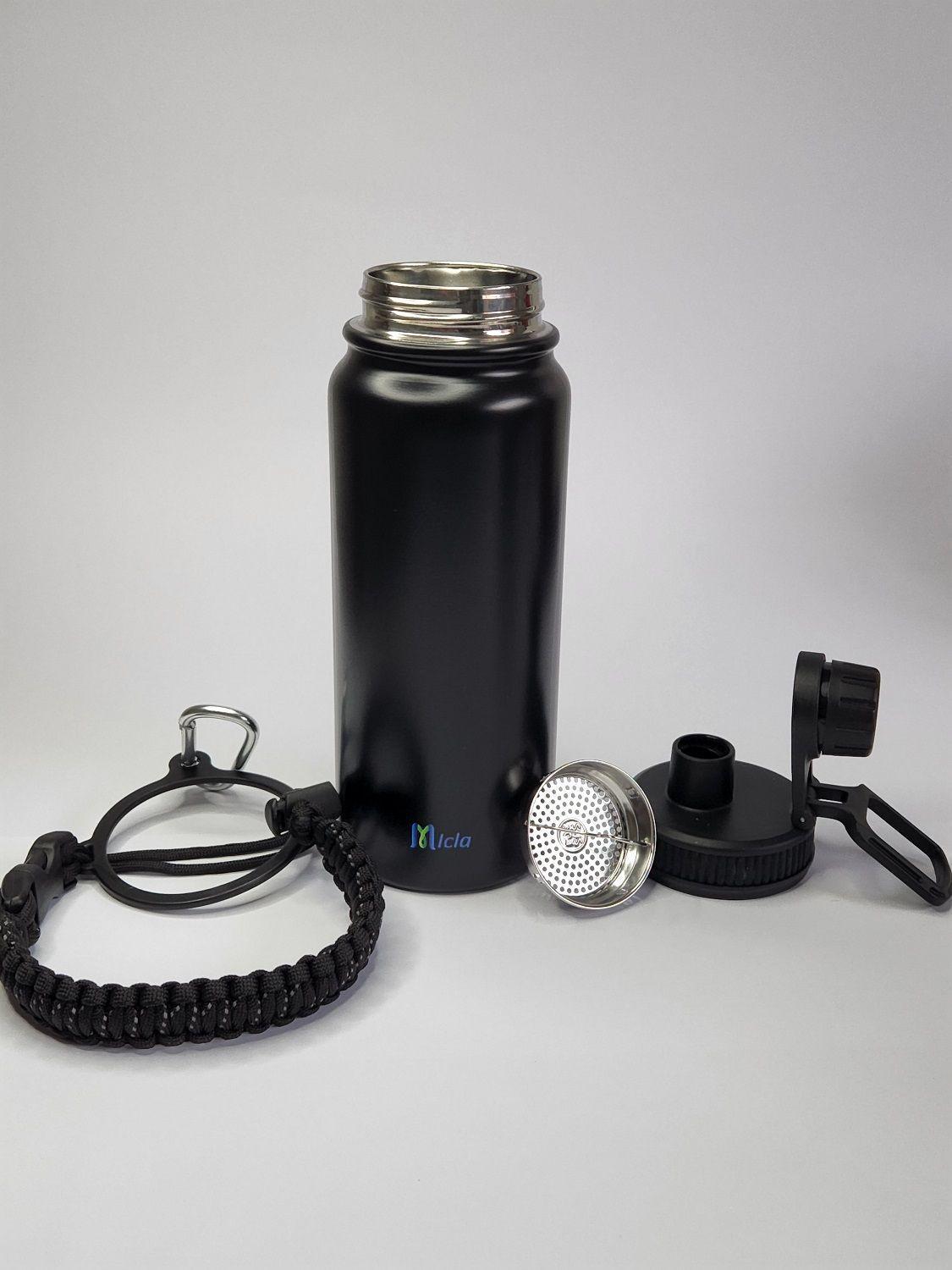 Botella de agua Insulada con cuerda Paracord-2