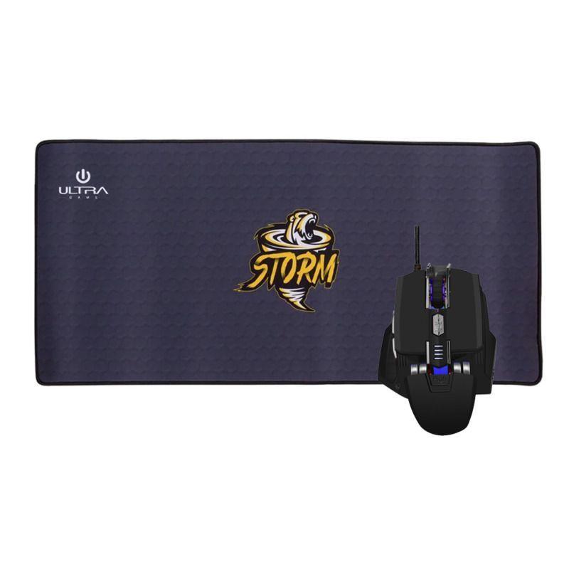 Kit Mousepad Y Mouse Gamer Led Óptico 7 Botones 3200dpi-1