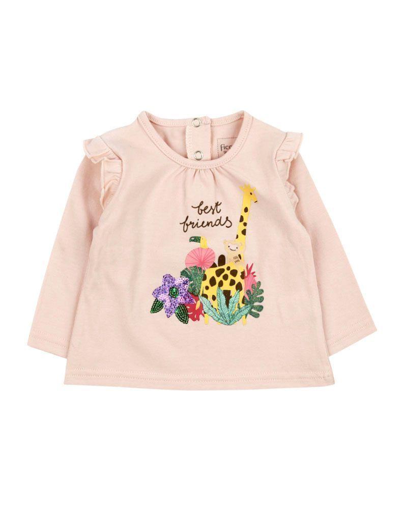 Polera Newborn Ba Estampada Safari Love Ficcus-0