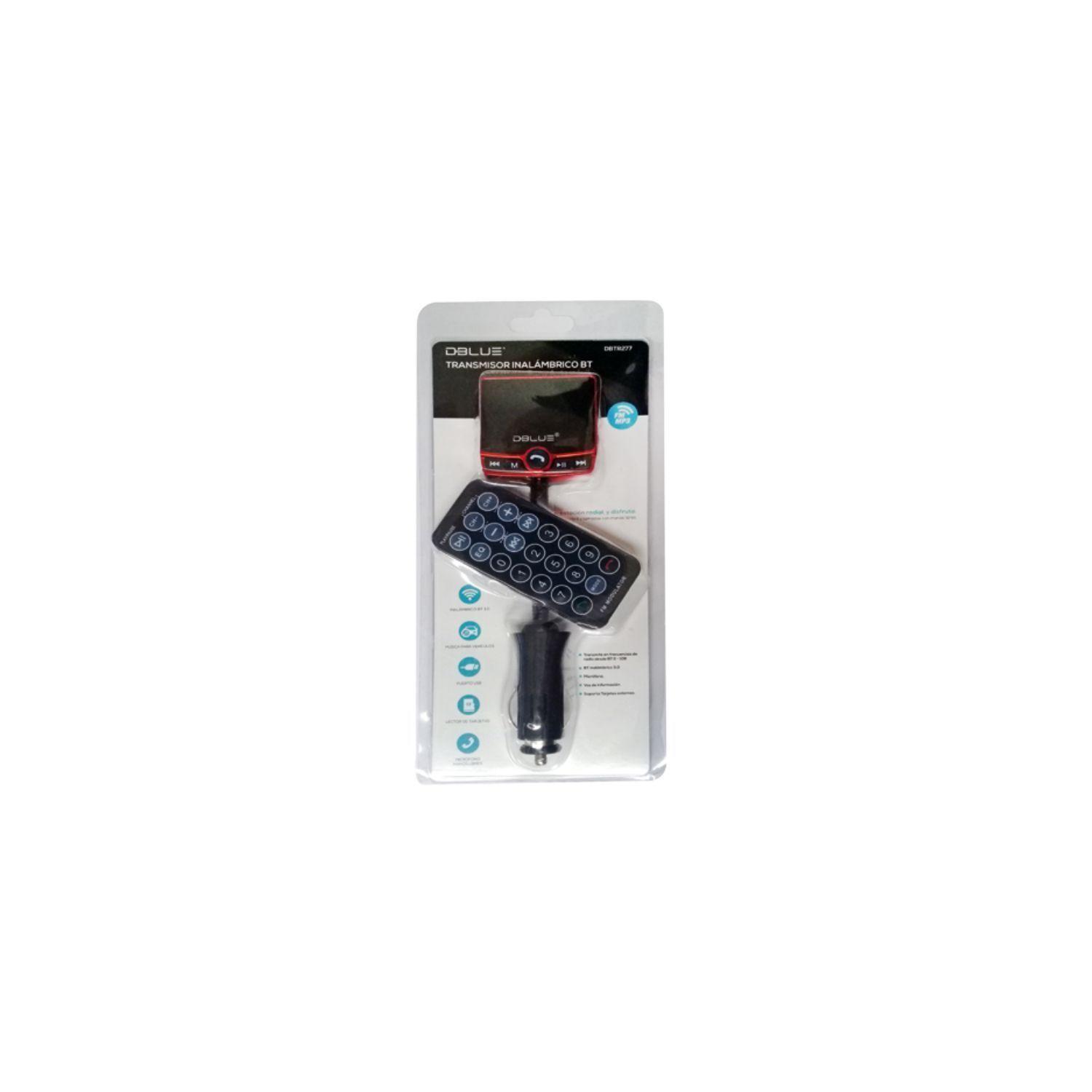 Transmisor Fm Bluetooth Auto Rojo - PuntoStore-2