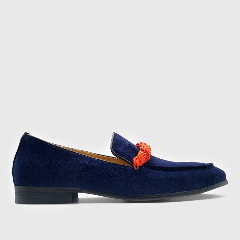 Mocasín Templarios Franco Azul Hombre-0
