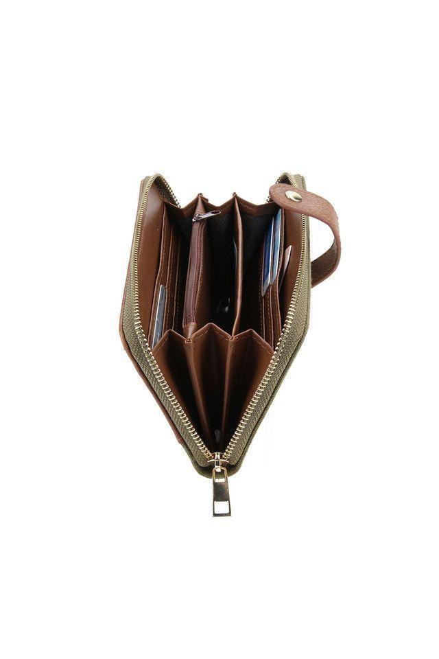 Billetera Grande Verde Canvas iD-1