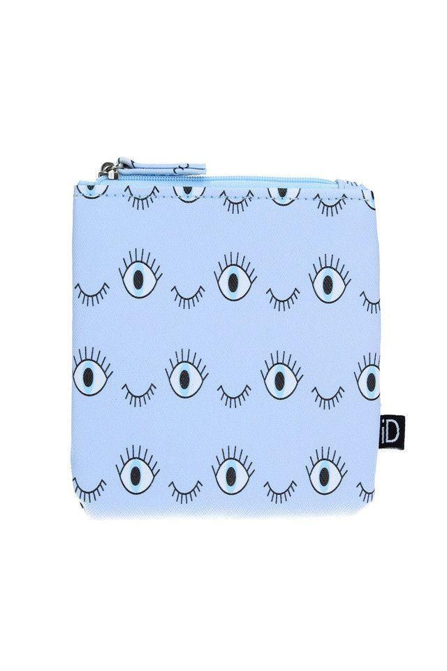 Billetera Monedero Celeste Ojos iD-0