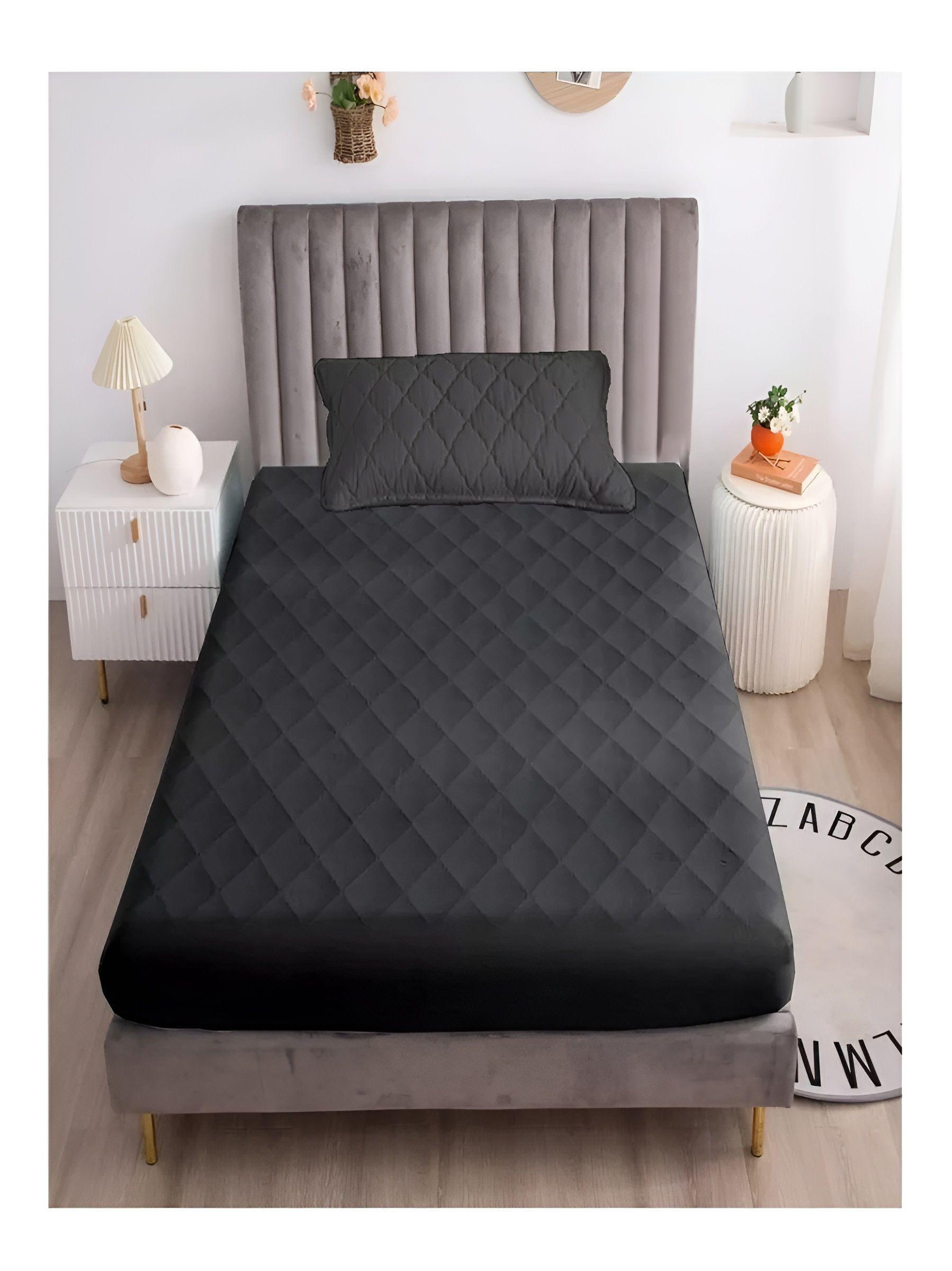 Cubrecolchon Impermeable Cubre Colchón 1.5 Plazas + Fundas NEG-0