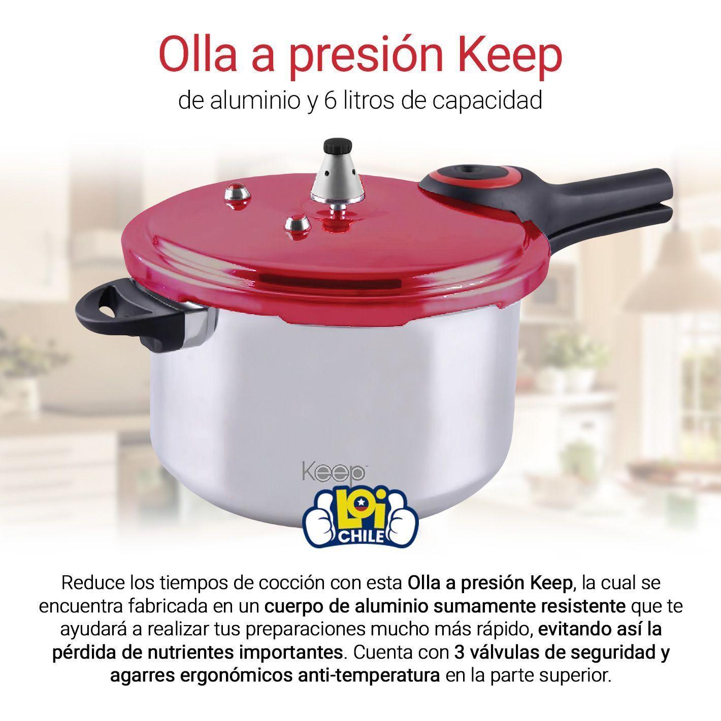 Olla A Presión De Aluminio Keep 6lt-1
