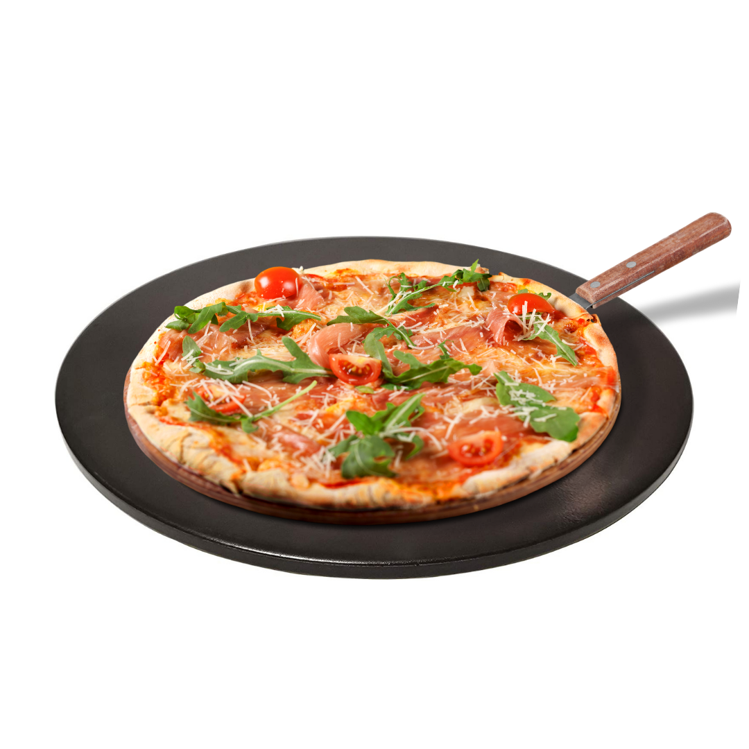 Ceramica pizza redonda lisa-1
