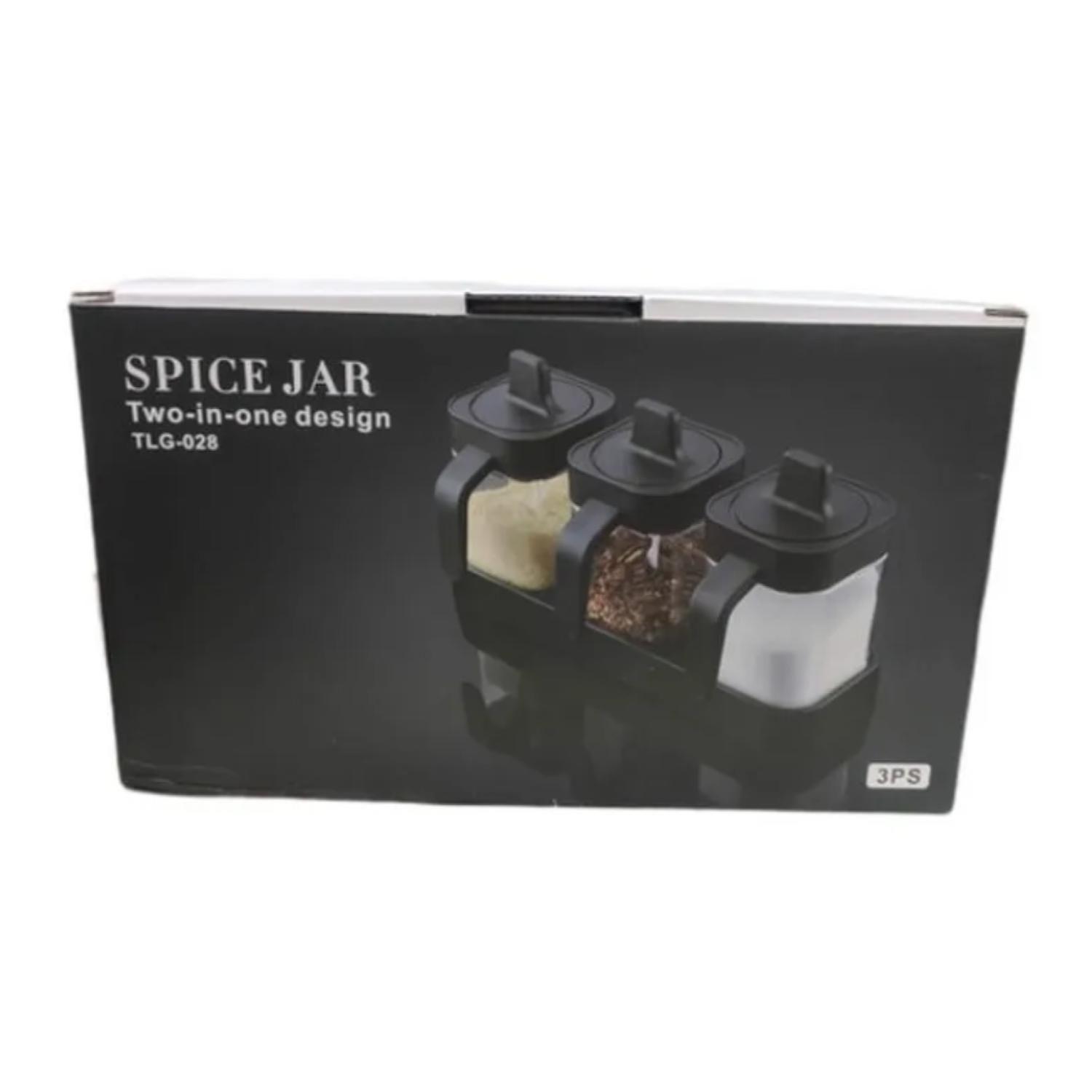 Especieros Cocina Taper Separador Azucarero Salero Envase Negro-2