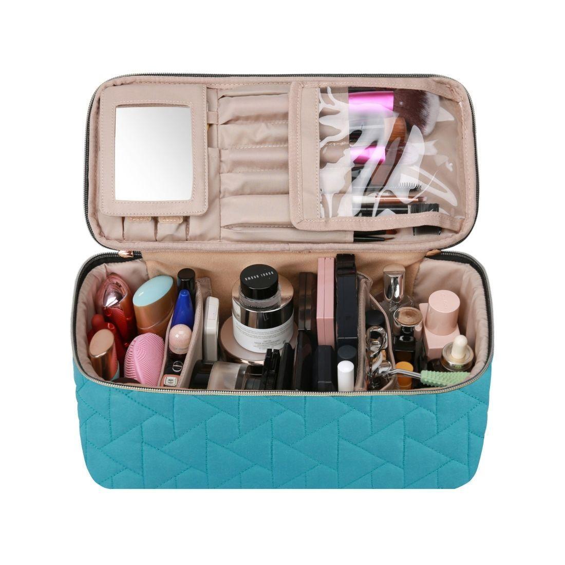 BAGSMART Estuche de Maquillaje Aurora para viajar- Azul-6