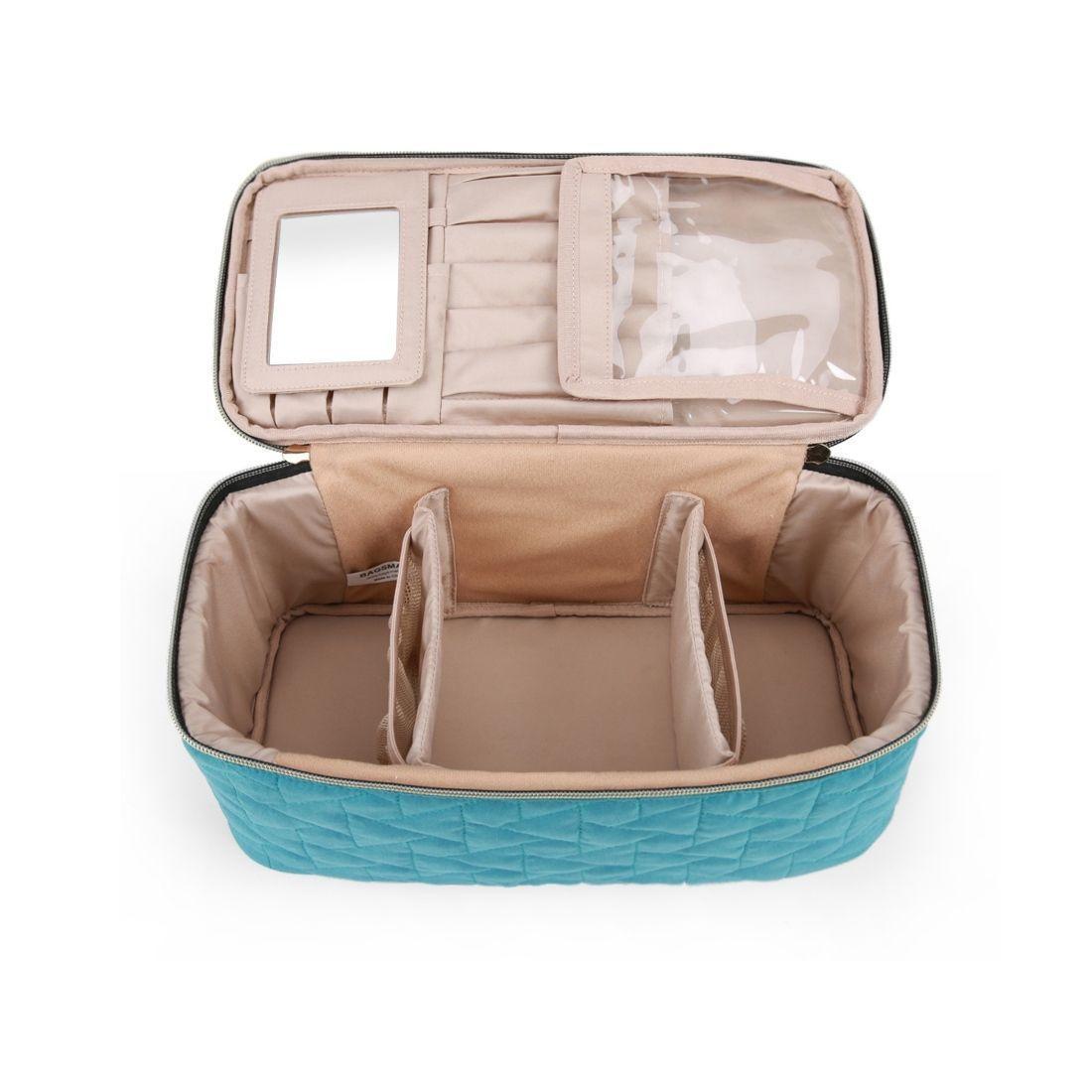 BAGSMART Estuche de Maquillaje Aurora para viajar- Azul-3