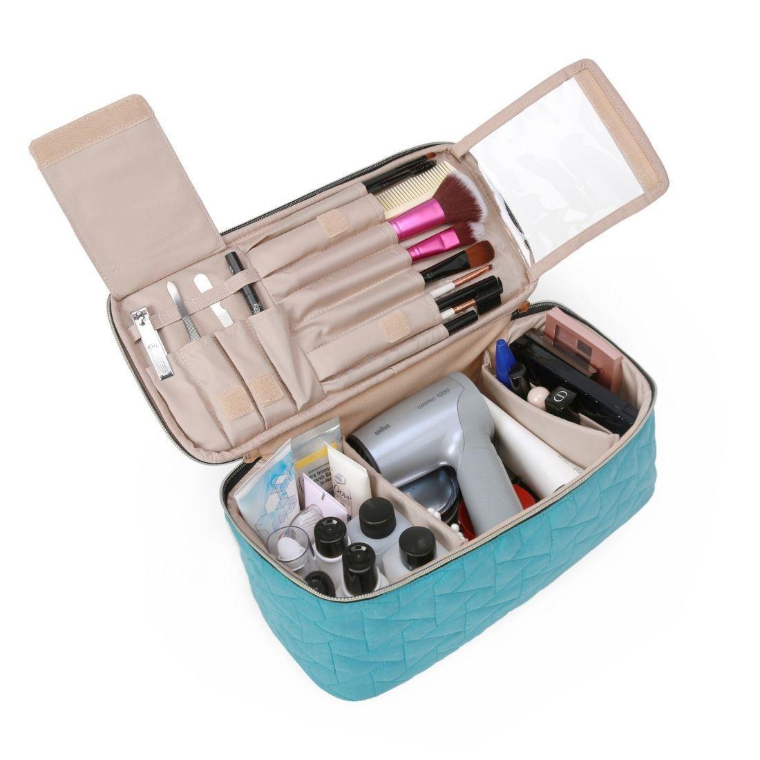 BAGSMART Estuche de Maquillaje Aurora para viajar- Azul-4