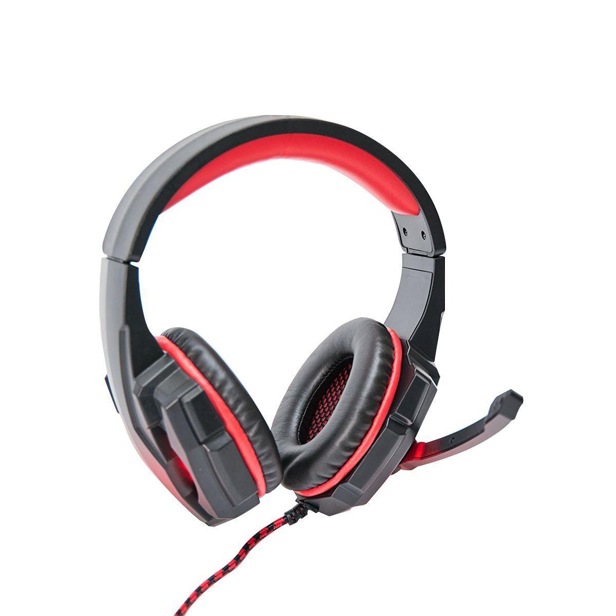 Audifono con Microfono USB Switch PS3 PS4 Rojo-4