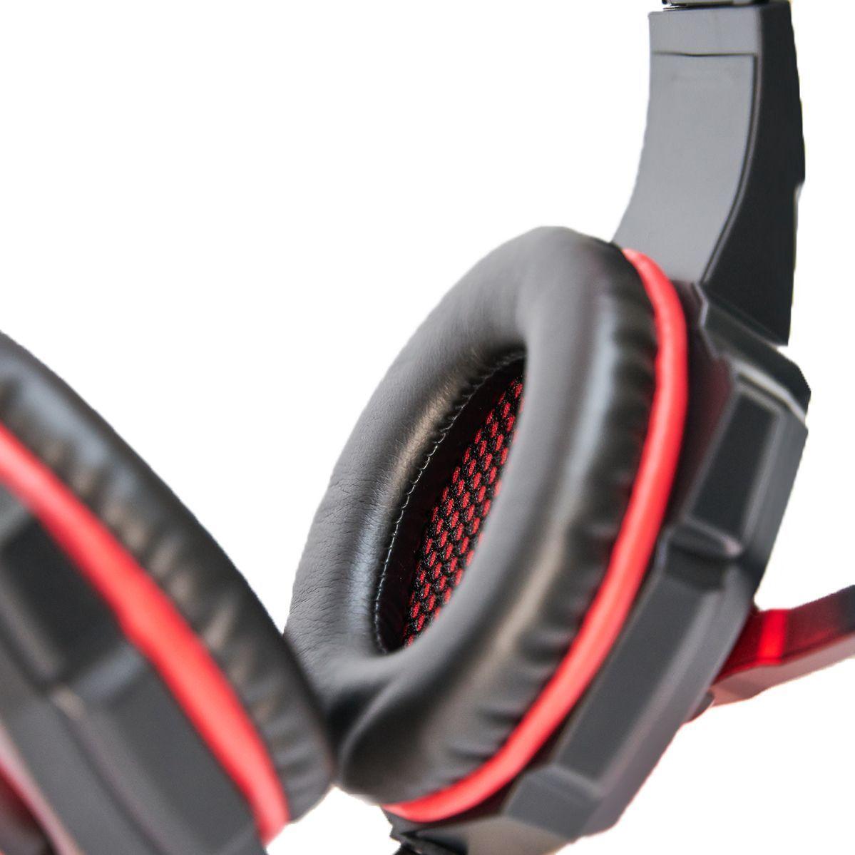Audifono con Microfono USB Switch PS3 PS4 Rojo-2