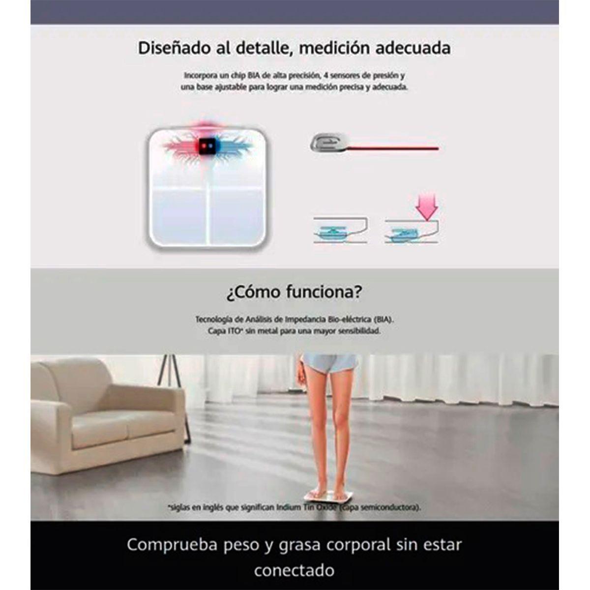 Pesa Huawei Balanza Inteligente Bluetooth Pro Fitness -4