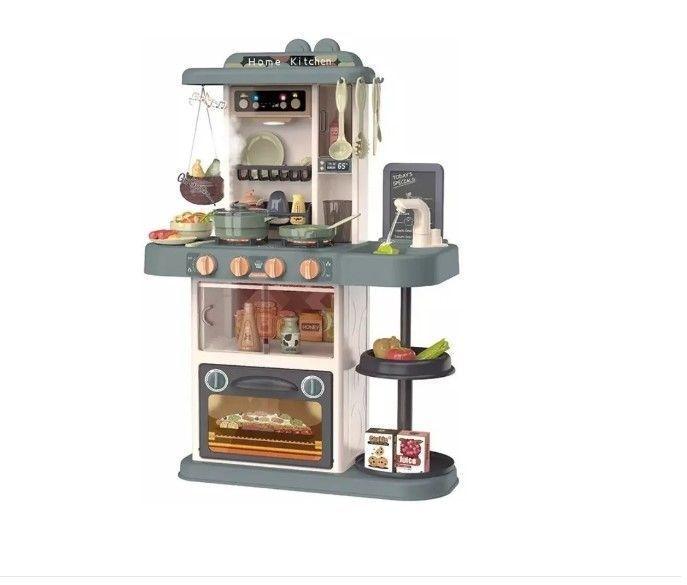 Cocina De Juguete 43 Pcs Gris Con Luz, Agua, Vapor Y Sonido-1
