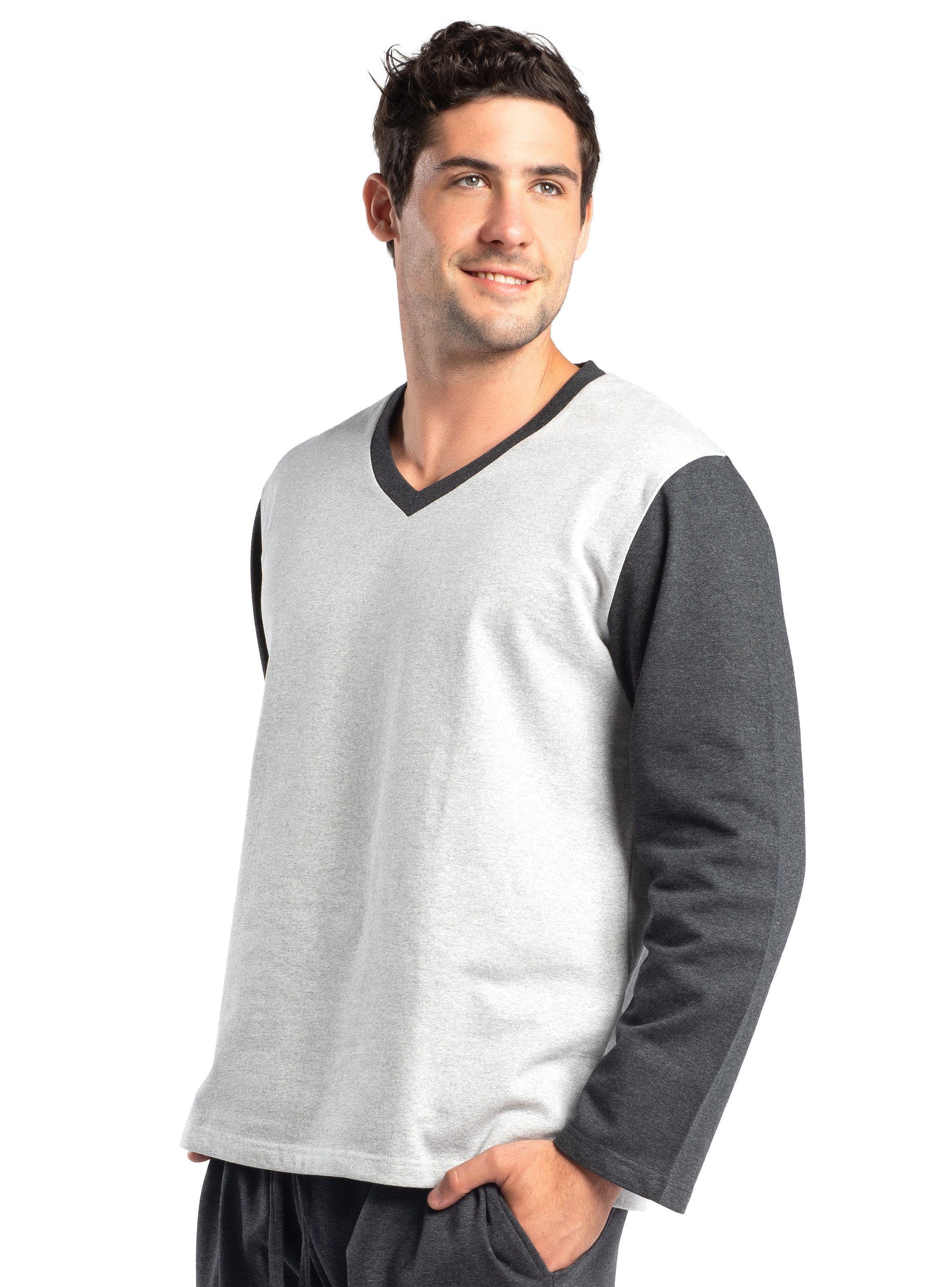 Pijama largo gris Algodón Mota -4