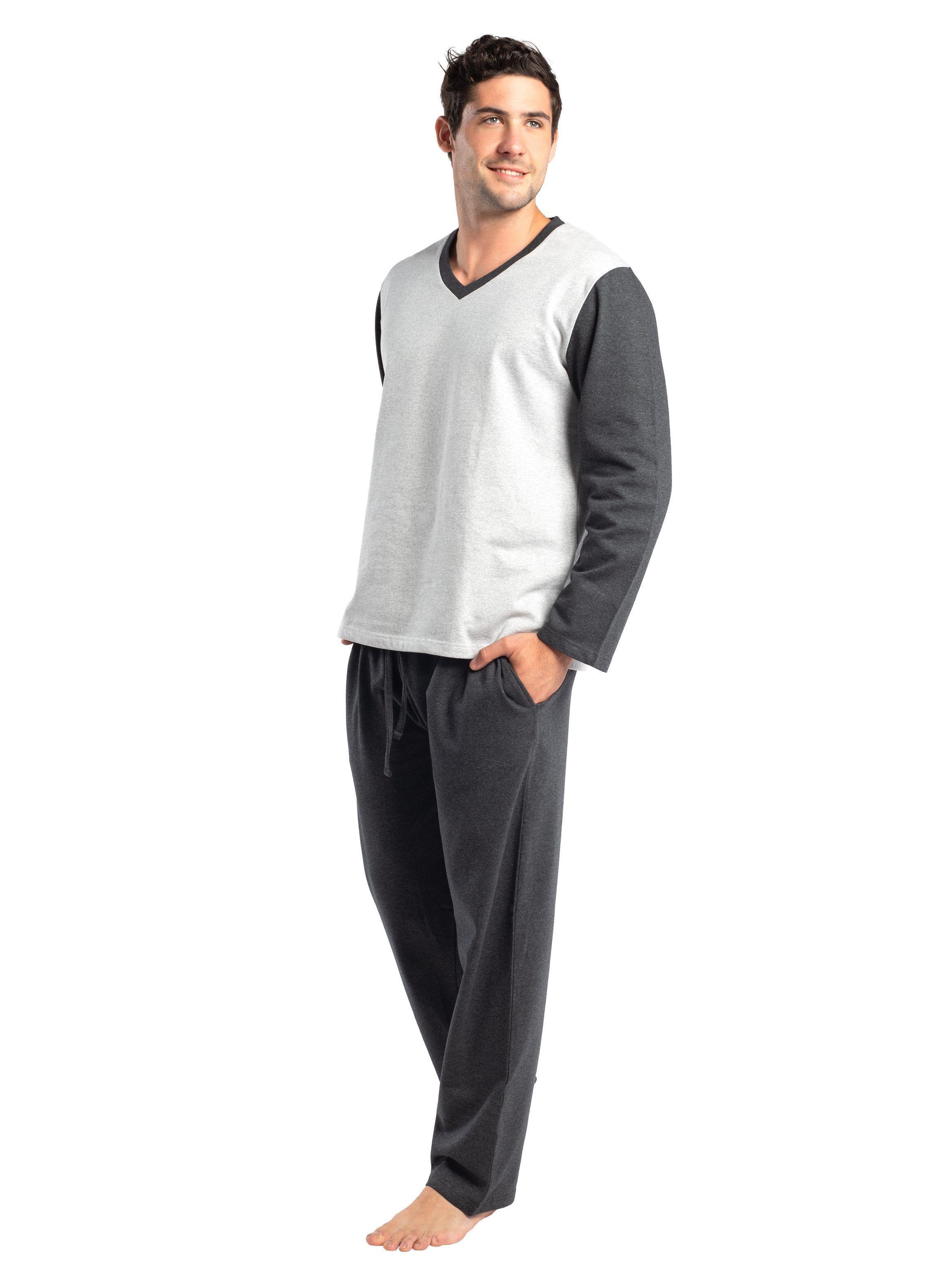 Pijama largo gris Algodón Mota -1