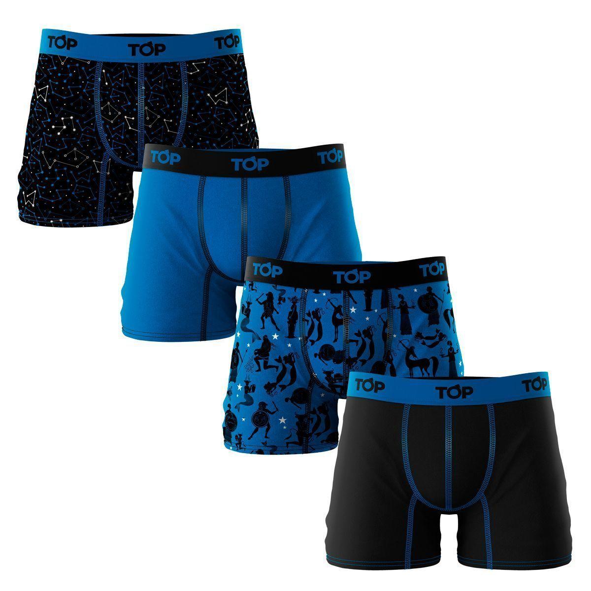 Bóxer Medio Microfibra Pack 4 Zodiaco C1 Top-0