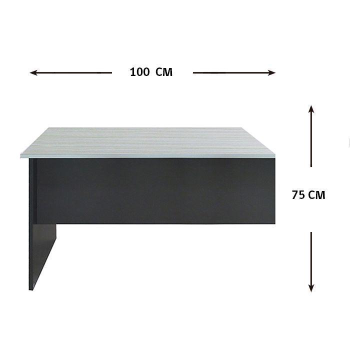 EXTENSION ESCRITORIO 100 LAT100 MAPLE con GRIS (100 x 50 x 75 cm)-2