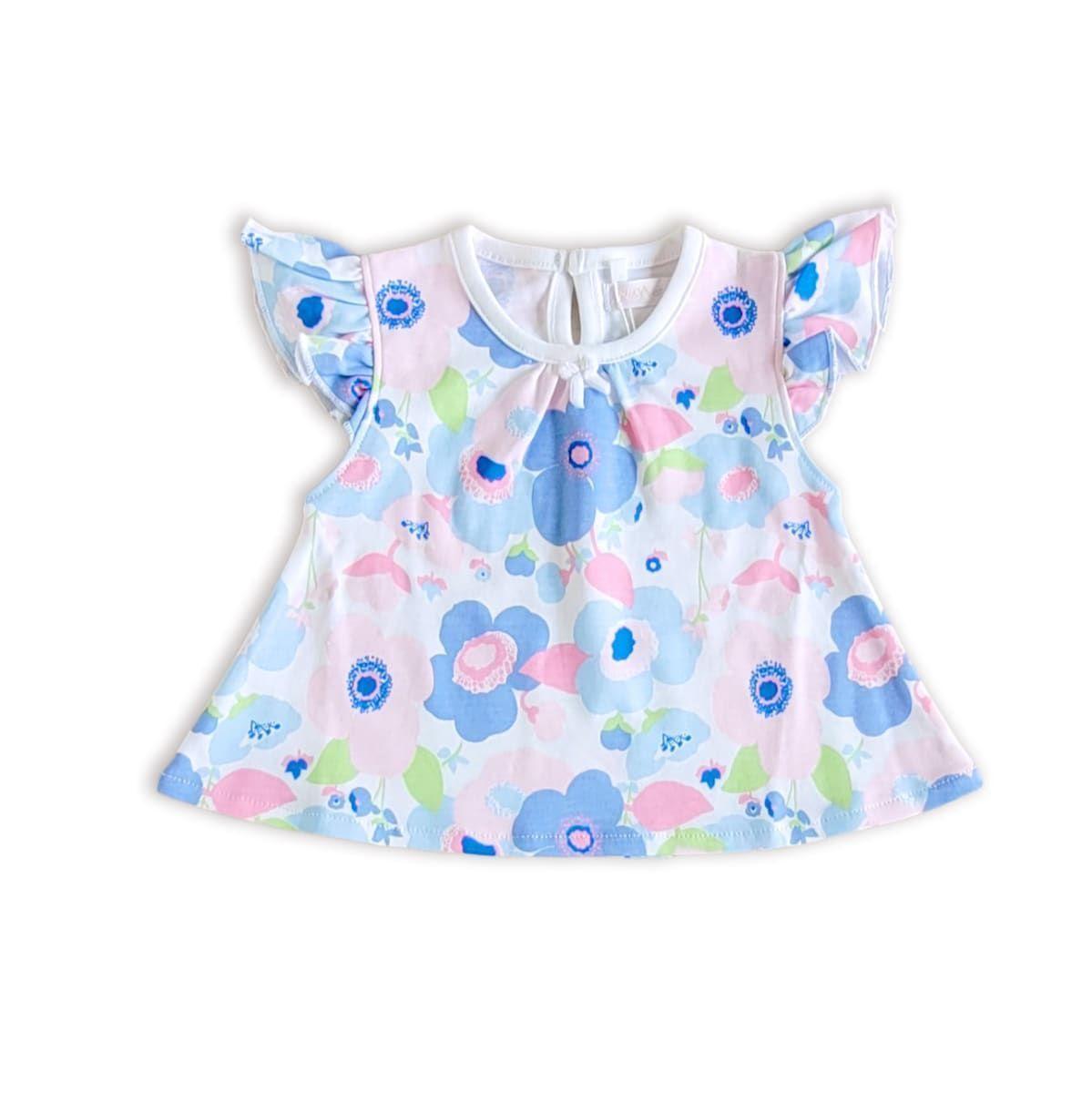 BLUSA BEBE NIÑA M/C LUCIA CELESTE-0