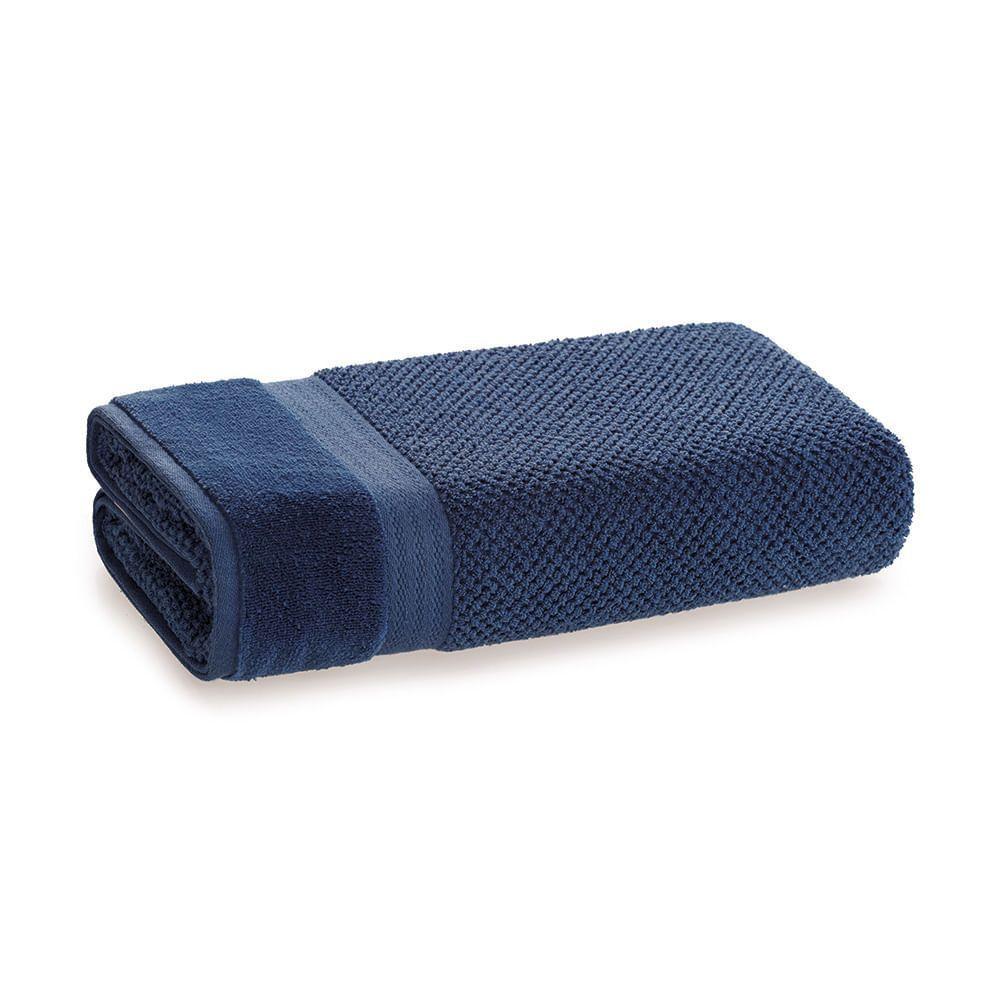 Sábana de baño Karsten Milenium 450gr 86 x 150 cm Azul Marino-0