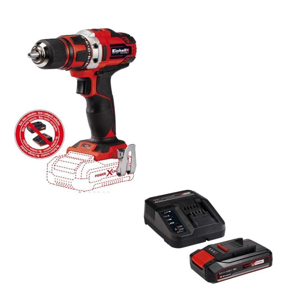 Taladro Inalámbrico 40 Nm Einhell TE-CD 18/40 Li + Regalo-0