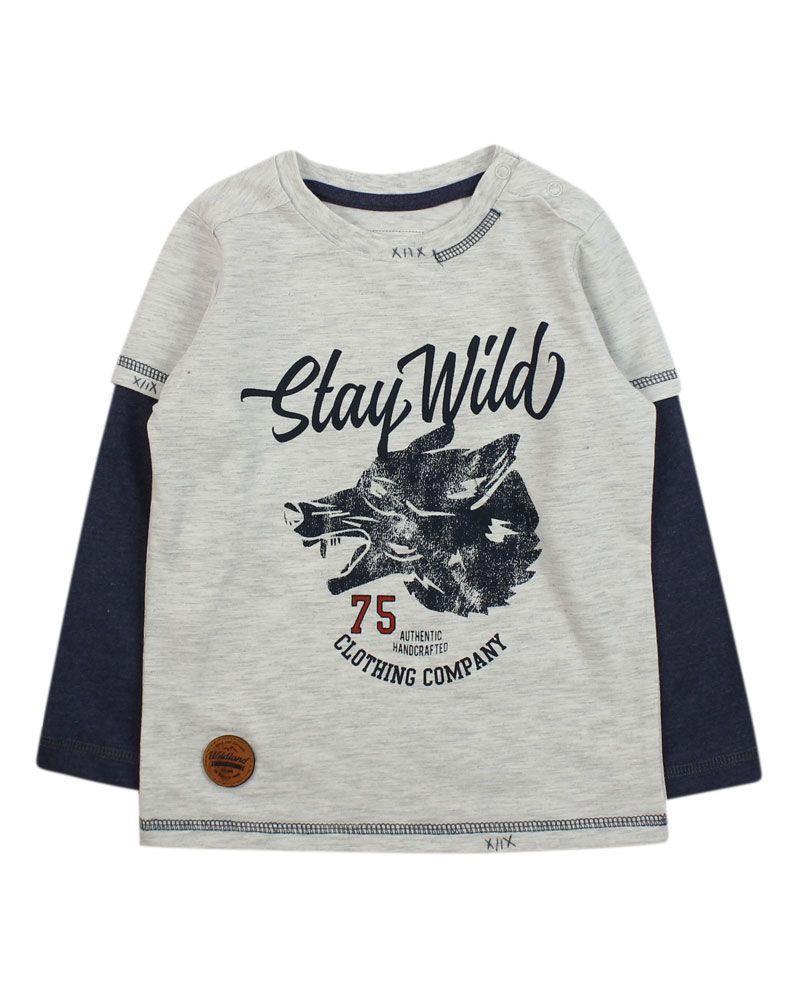Polera Kids Niño Doble Manga Ficcus-0