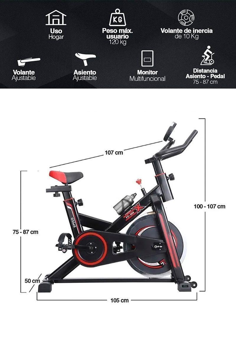 Bicicleta Spinning X Speed Color Negro-1