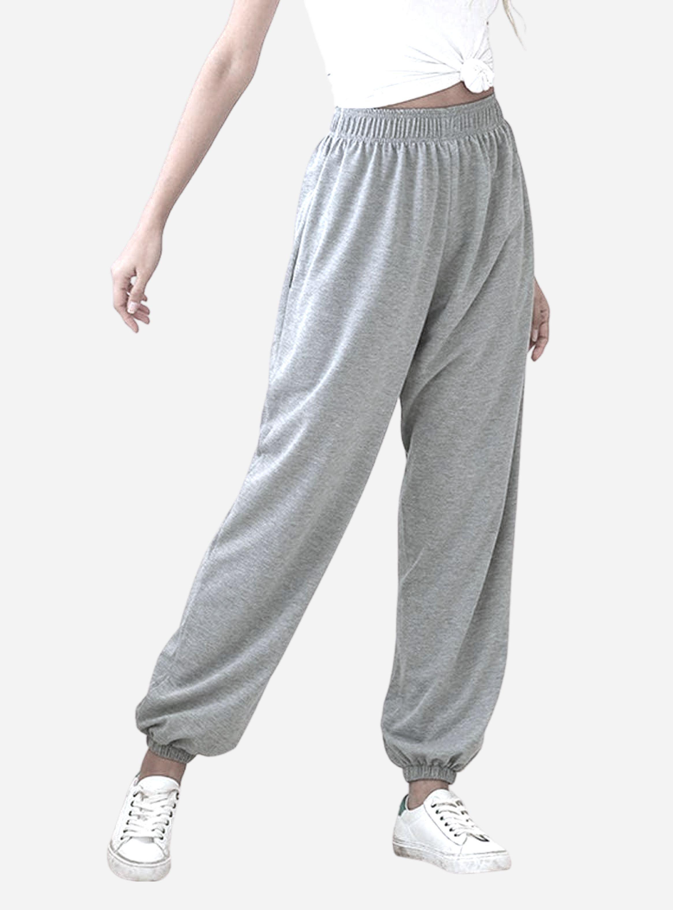Pantalon Oversized Jogger Gris Claro Changes Label-1
