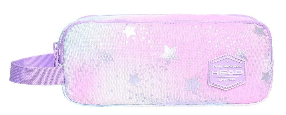 Estuche Atlas Rosado Morado Estrellas Grande Head   -1
