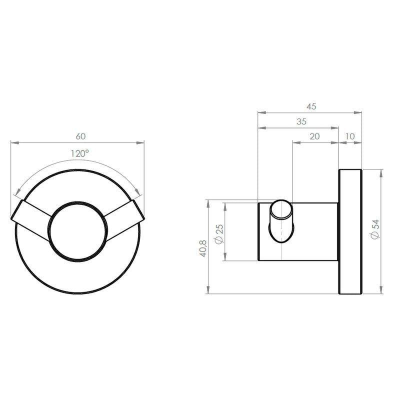 Percha  Colgador Doble Toalla Modelo Ozka-2
