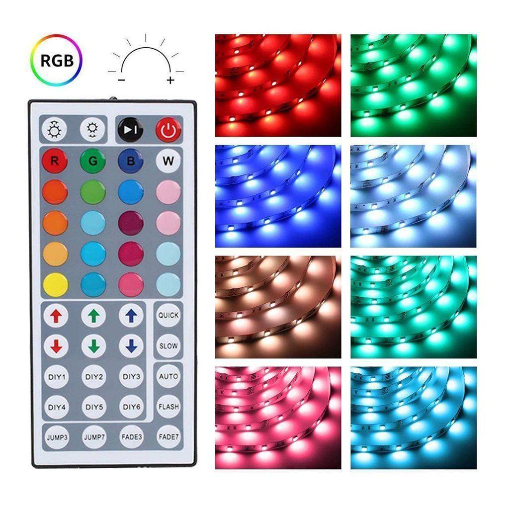 Tira de luces Led RGB 5 metros. Control Remoto.-1