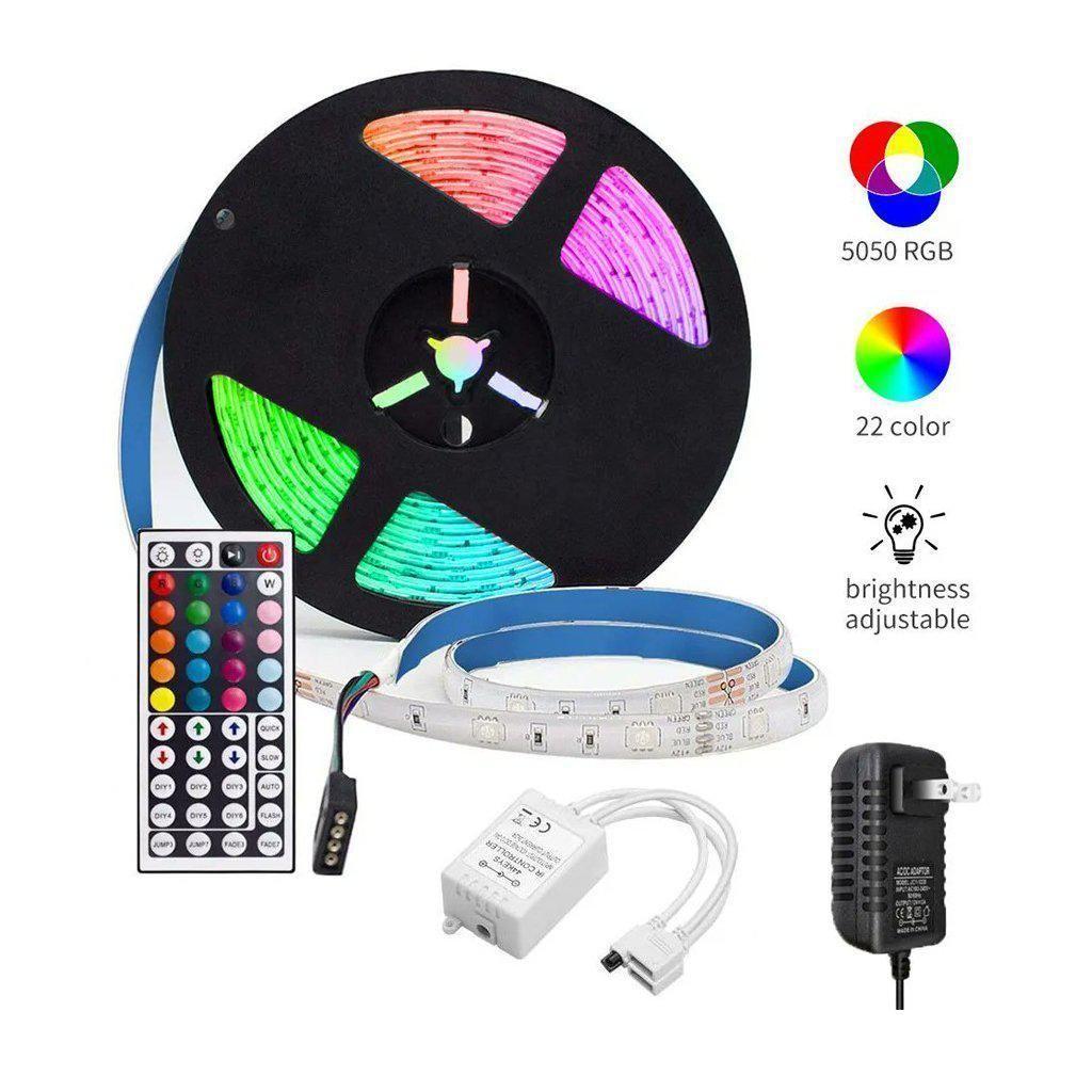 Tira de luces Led RGB 5 metros. Control Remoto.-2