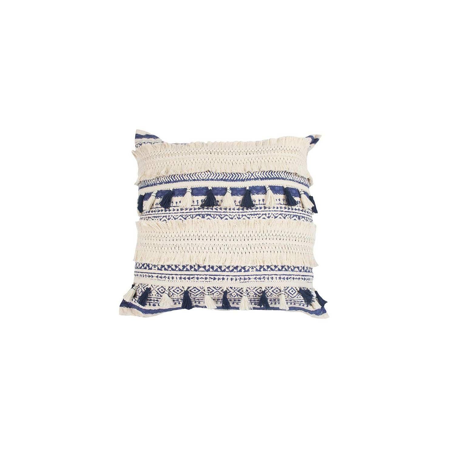 Cojín Rectangular Con Relleno Pompones - S317061-0