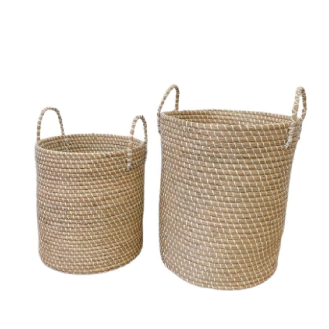 Canasto Alto Fibras Naturales L-1