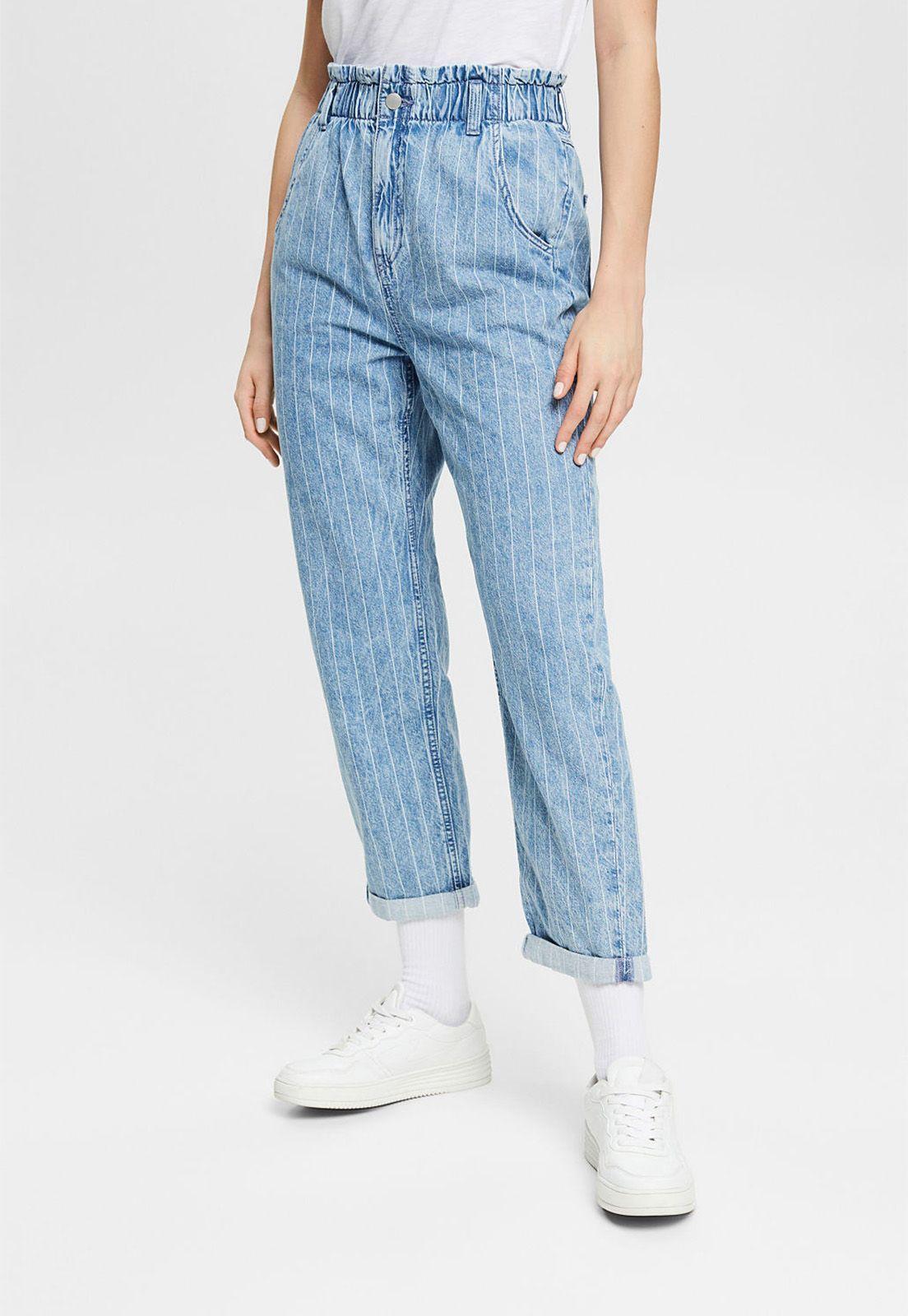 Jeans Con Raya Diplomática Esprit-0