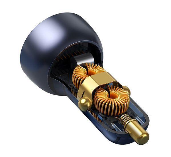 Cargador De Auto Digital PPS Dual QC 3.0 65 W Con Cable USB C 100 W Baseus-4