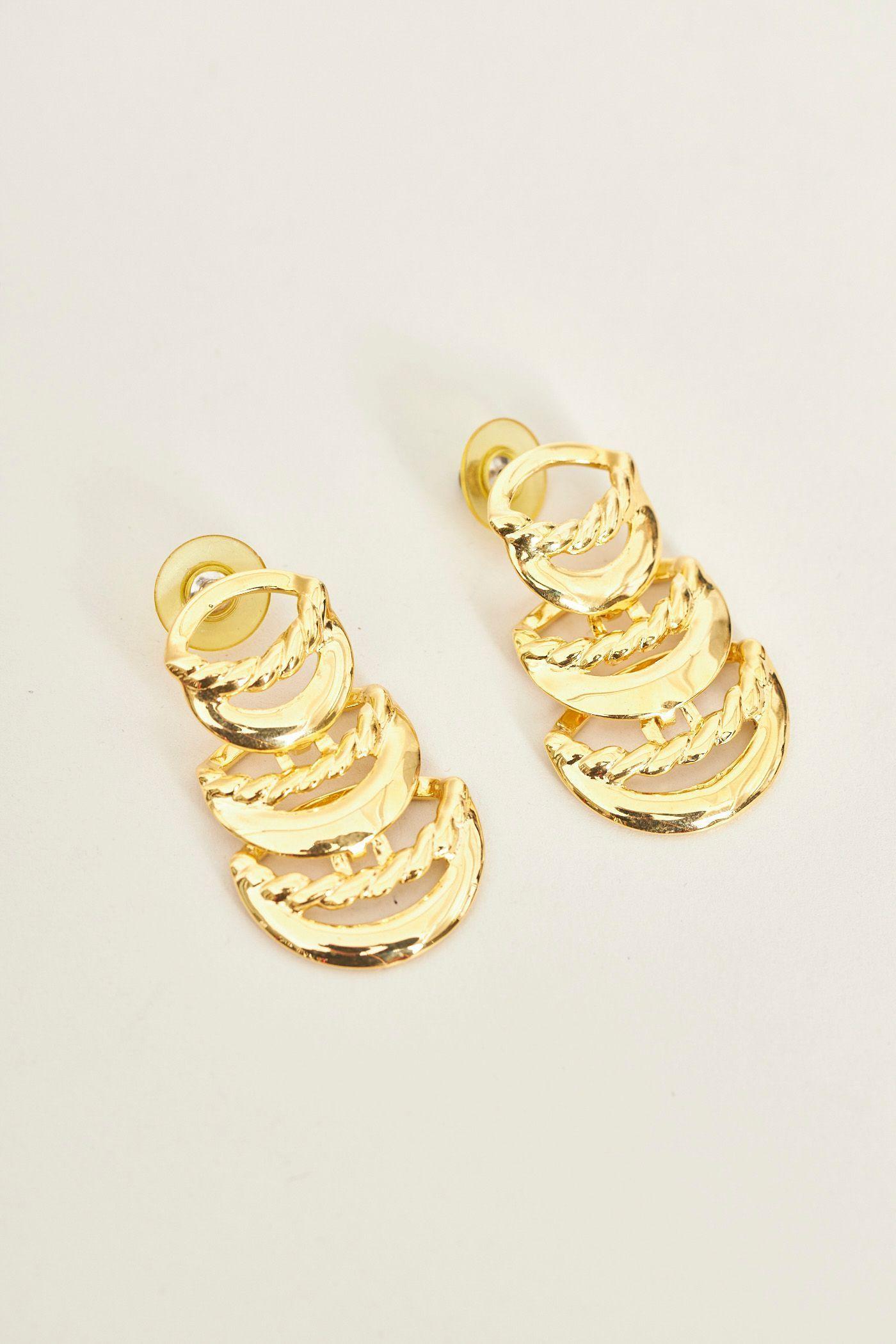 Aro vintage reciclado dorado nostalgic talla L  -1