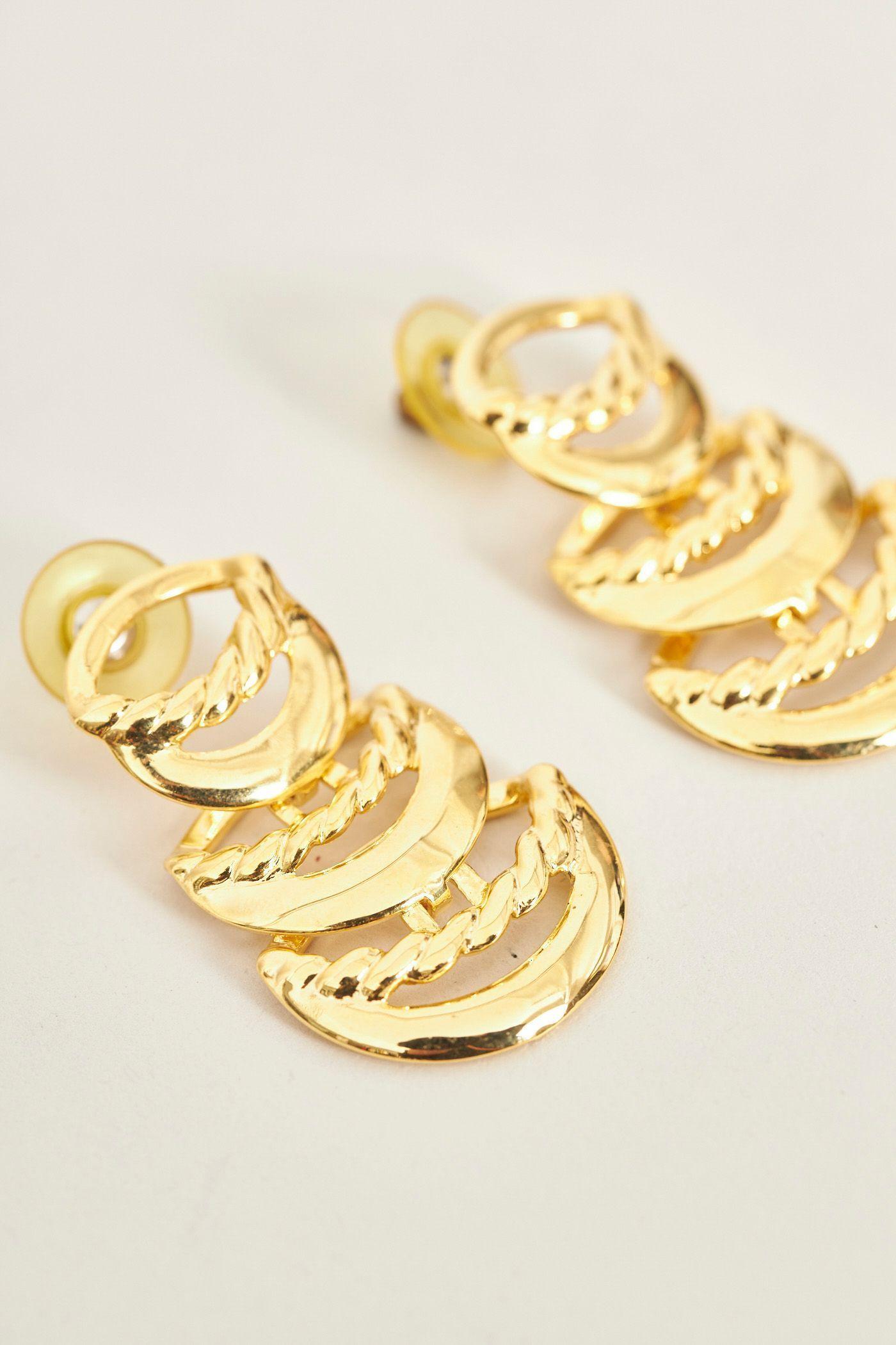 Aro vintage reciclado dorado nostalgic talla L  -2