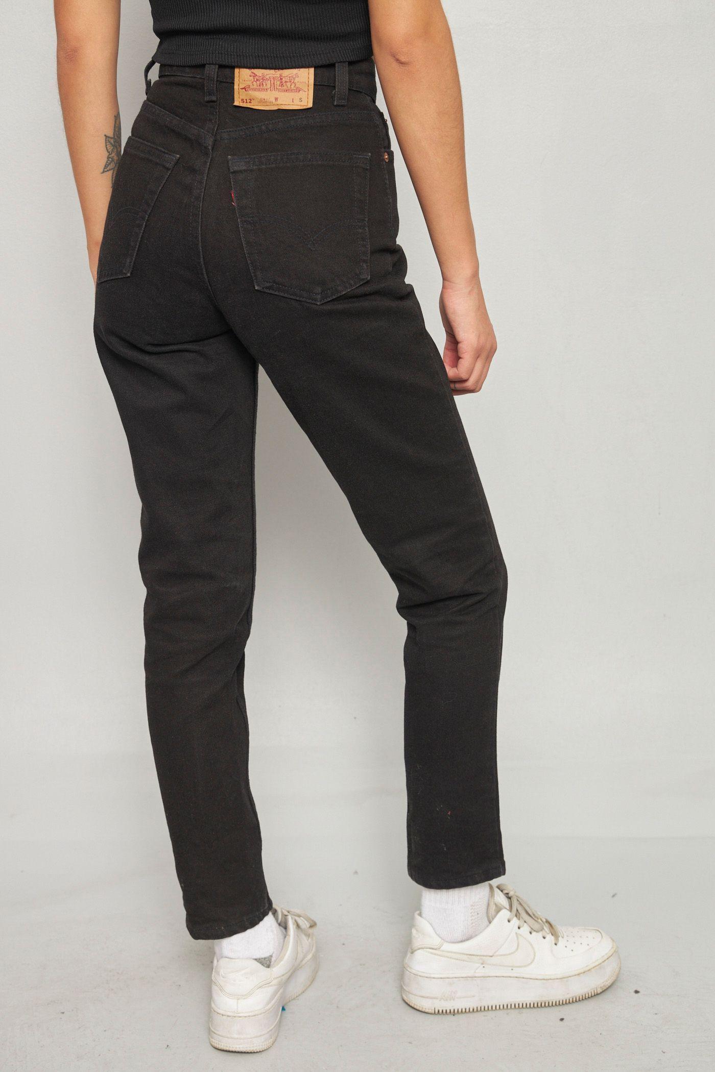 Jeans casual reciclado negro levis talla XS  -2