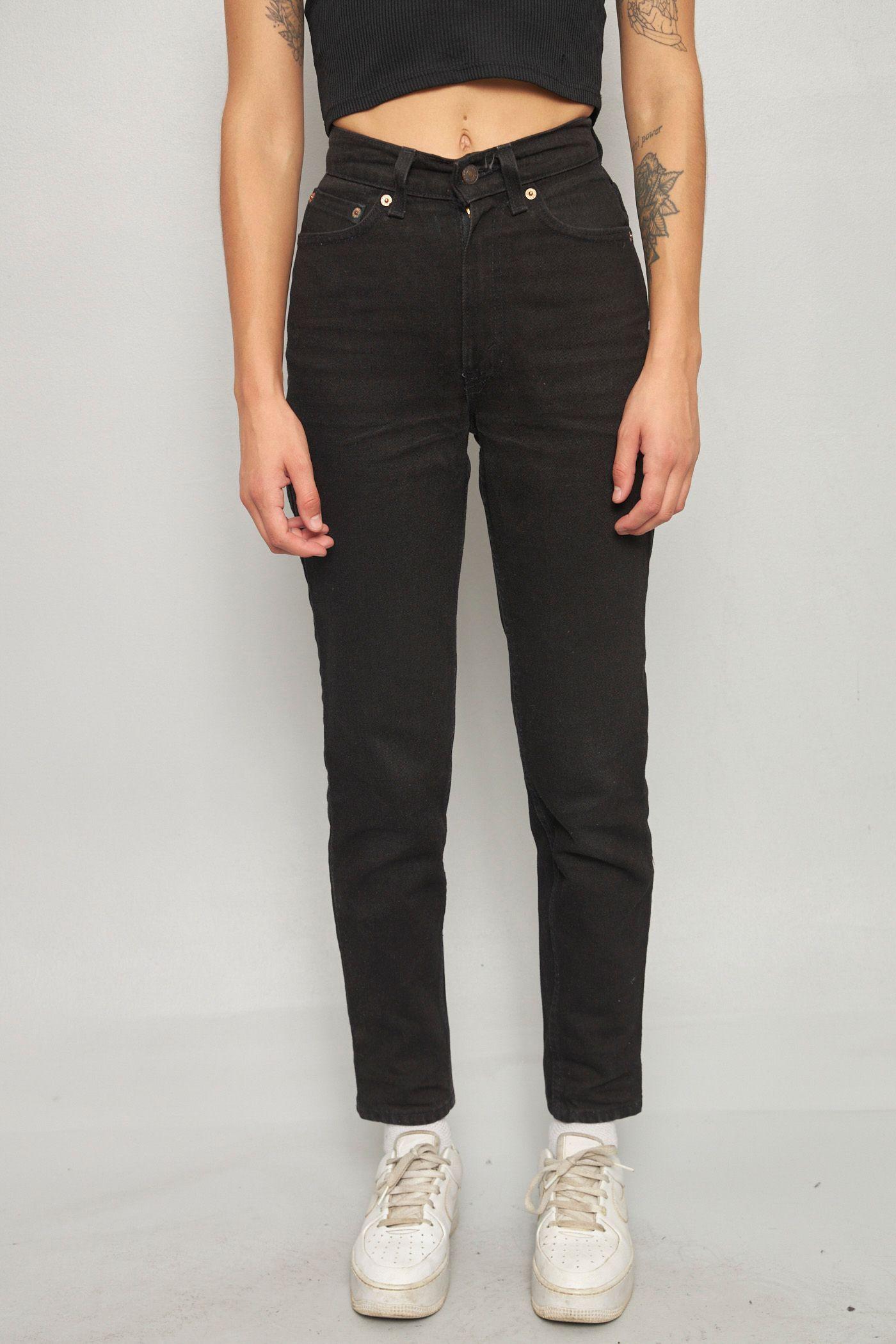 Jeans casual reciclado negro levis talla XS  -0