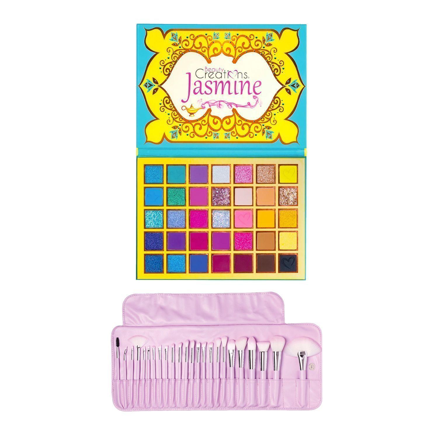 Pack Paleta De Sombra “Jasmine” + Set 24 Brochas Pastel Marshmallow de Beauty Creations-0