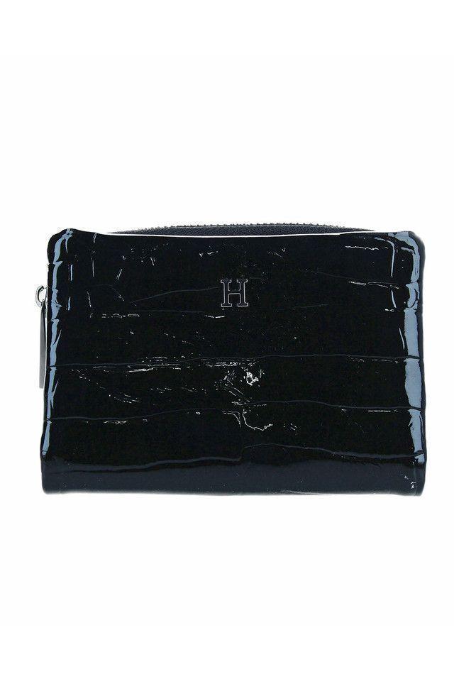 Billetera Mediana Negra Black Nitro Solid Caiman Humana-0