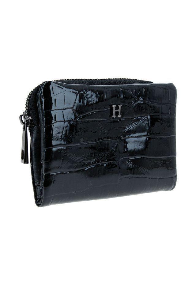 Billetera Mediana Negra Black Nitro Solid Caiman Humana-1